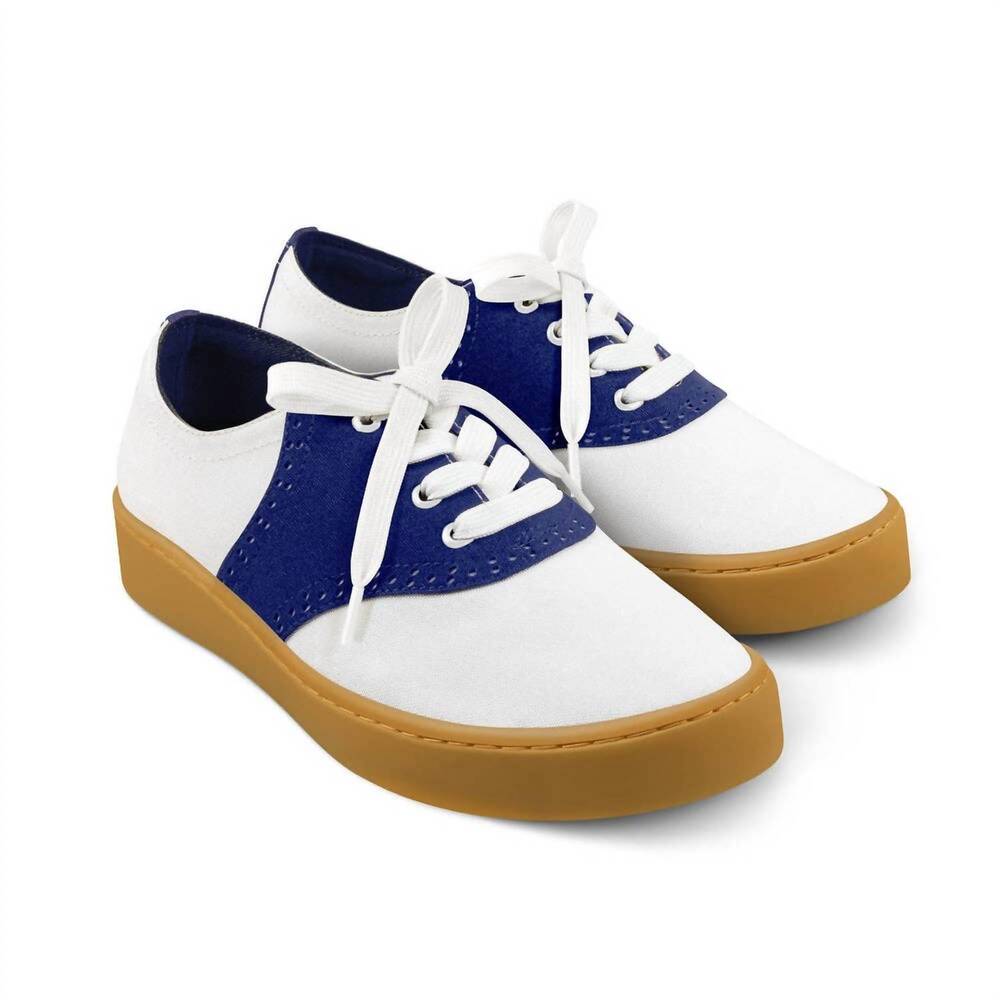 NEW HOT CHOCOLATE DESIGN women's saddle casual sneaker in blue